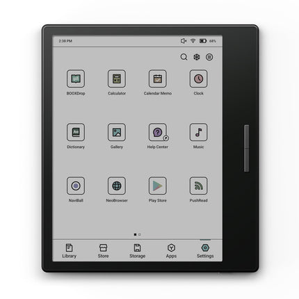 BOOX Go Color 7 Color ePaper 7” Tablet 64 GB Android 12 E-Ink Frontlight BT WiFi (Black)