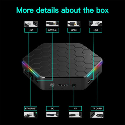Android TV Box 12.0, teleriboks Android 2025 4 GB RAM 64 GB ROM H618 neljatuumaline Cortex-A53 protsessor, Android Box 6K 4K WiFi6 2.4G+5G kahe WiFi-ühendusega Bluetooth 5.0 LAN 100M Ethernet HDR10+ 3D H.265 nutiboks telerile