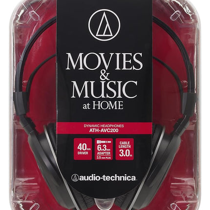 Audio-Technica AVC200 suletud dünaamilised kõrvaklapid mustad