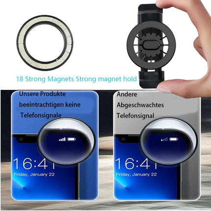 Car phone holder for MagSafe car holder round ventilation magnet car phone holder for MercedeBenz phone holder A/B/C/E/S-Class Mini Cooper SMART 451 FIAT 500, compatible with MagSafe iPhone
