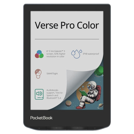 PocketBook Verse Pro värviline 6-tolline e-lugeja ?Lector Ebooks Resistente al Agua Audio Libros Azul