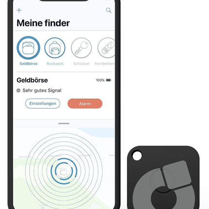 musegear Key Finder Rechargeable - must | laetav | Bluetooth-rakendusega Saksamaalt - 3 tk pakis | maksimaalne andmekaitse | must | iOS-i ja Androidi jaoks | võtmete leidmine