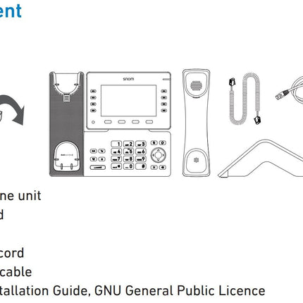 Snom D865 IP-telefon, SIP-lauatelefon, 5-tolline IPS-värviline ekraan 1280 x 720 pikslit, 12 SIP-identiteeti, 10 programmeeritavat funktsiooniklahvi, WiFi NFC, Bluetooth, 3-aastane tootjagarantii, must, 00004536
