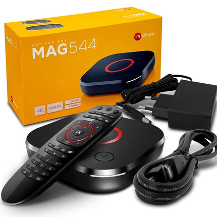 Infomir MAG 544 IPTV digiboks 4K ja HEVC H 265 toega Linux