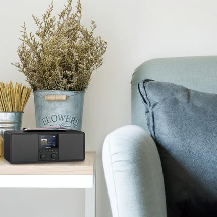 Philips R8805/10 internetiraadio DAB+ ja FM-iga | Spotify Connect ja Bluetoothi ​​voogedastus | Juhtmevaba Qi laadimisalus ja USB-port | Äratuskell ja unetaimer