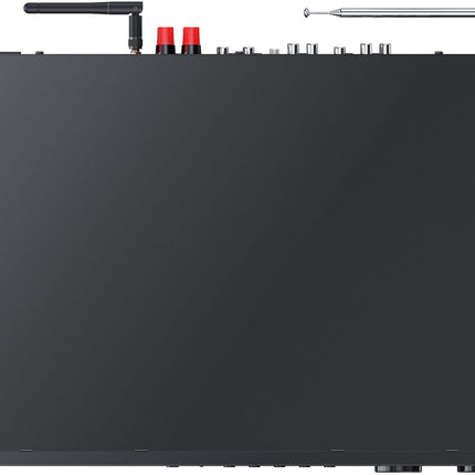 KENWOOD KR-W8000SCD - Smart HiFi CD receiver with 3.2" TFT, 60 W RMS, WiFi Internet radio, DAB+, FM, CD, USB, Spotify (HiFi), Deezer, Bluetooth, Phono, Coax, TOSLINK, Sub-Out, OKTIV, black