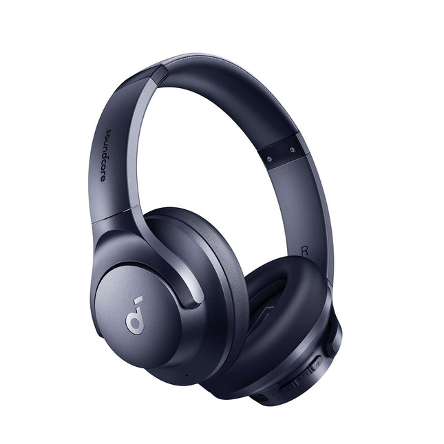 Soundcore by Anker Q20i juhtmevabad Bluetooth-kõrvaklapid hübriidse aktiivse mürasummutusega, 40-tunnine mänguaeg ANC-režiimis, kõrglahutusega heli, sügav bass, kohandamine rakenduse kaudu (sinine)