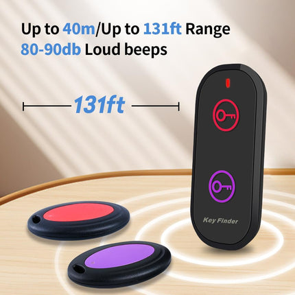 Chlovoe Key Finder, Item Finder and Tracker, Remote Control Finder with Sound, Wireless Wallet Finder, Dog Tag for Finding Keys, Remote Control