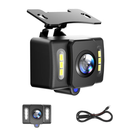 AUTO-VOX OEM Rear View Camera Car: 6 LED Super Night Vision IP69K Waterproof Rear View Camera Retrofit, Universal 1080P Rear View Cameras for Motorhome Car SUV Truck Van