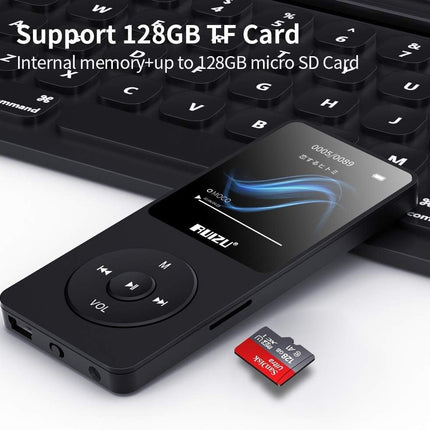 MP3-mängija Bluetooth 5.0-ga, RUIZU 8 GB muusikapleier lastele, digitaalne audiopleier, FM-raadio, hääle salvestamine, video taasesitus, e-raamat, 80 tundi taasesitust