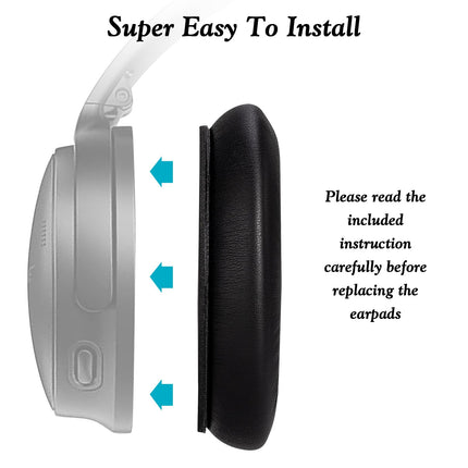 Bose Quietcomfort 45 kõrvaklappide vahetuskõrvapadjad - ühildub QC45 kõrvaklappidega, vahetuspadjad pehmema proteiinnahaga, mürasummutav mäluvaht