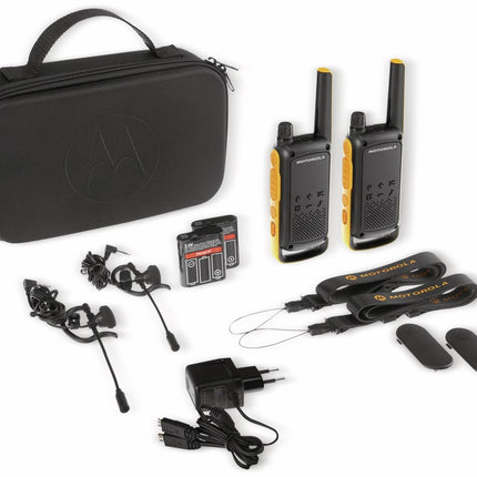 Motorola Talkabout T82 Extreme PMR raadiosaatja - kaksikpakk, 20*5*3, must, oranž