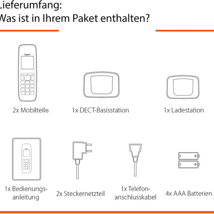 Gigaset PURE 120A Duo - 2 juhtmeta telefoni automaatvastajaga - ECO DECT - Ära sega - valgustatud ekraan - kuuldeaparaatidega ühilduv, antratsiitmust [Ühildub Saksamaal, Itaalias, Prantsusmaal, Hollandis, Belgias, Šveitsis, Austraalias]