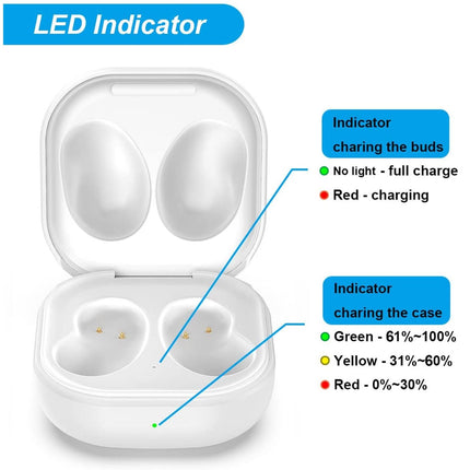 Juhtmevaba laadimisümbris, ühildub Galaxy Buds Live'iga, kõrvaklappide laadimisümbris, asendusümbris, varulaadimisümbris, dokkimisjaam Galaxy Buds Live SM R180 jaoks