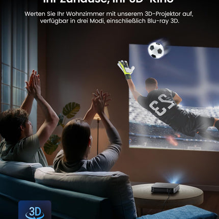 Dangbei Atom Mini Projector 1080P, 1200 ISO Lumens, Netflix Official, Dolby Audio, Autofocus Keystone Correction, 3D Projector 4K Supported, Small Projector with WiFi and Bluetooth for Home Theater/Home/Outdoor