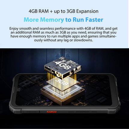 Blackview lepinguta õues kasutatav nutitelefon BV5300, ArcSoft® 13MP+5MP, 4GB+32GB (1TB laiendus), 3 kaardipesa, Android 12 DUAL SIM IP68 veekindel nutitelefon, 6.1'' HD+, 6580mAh aku, GPS must