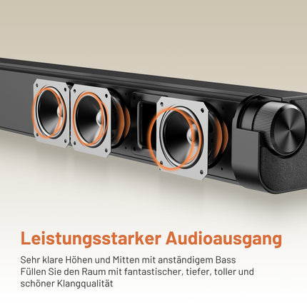 Chaowei 100W teleri heliriba subwooferiga - 3D ruumiline heli, Bluetooth ja HDMI, kohandatav ekvalaiser - stiilne ja moodne disain