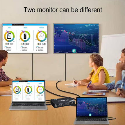 XYKJOBC 4K 60Hz 6x2 HDMI maatriks 6 sisendi 2 väljundi HDMI jaoturi lüliti 4x2 HDMI maatriksi audio-video muundur EDID-ga PC TV kahe monitori jaoks (6x2 HDMI maatriks)