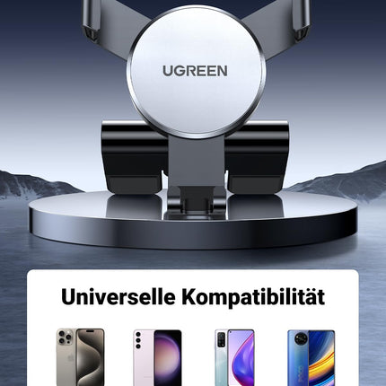 UGREEN Car Mount CD Slot Car Phone Holder Gravity Car Phone Holder One-Handed Operation Compatible with iPhone 16 15 Pro Max 14 13 12 11, Galaxy S23 S22 S21, Mate 60 Pro etc