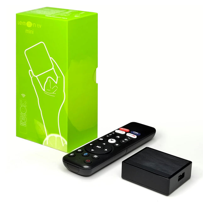 BOXPUT Lemon TV Mini Android TV Box, Android 12.0 TV Box, 2GB RAM 16GB ROM, H618/2.4G/5G kahekordne WiFi, BT5.4 neljatuumaline, toetab 4K Ultra HD nutikat Android TV Boxi (ilma meediapleierita)