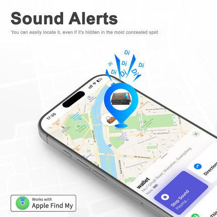 LONGTOO nutika rahakoti jälgija (2 tk), Bluetoothi ​​kadumisvastane õhuke rahakotiotsija, laetav pikamaaotsija, esemete leidja, sobib iPhone'ile (iOS), Apple Find My