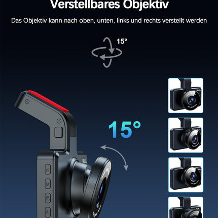 Range Tour Dashcam Car Front with 64GB SD Card, 3 inch IPS Screen Car Camera 1080P FHD Car Camera Video Recorder Car Dash Camera with 170° Wide Angle, Night Vision, WDR, Loop Recording