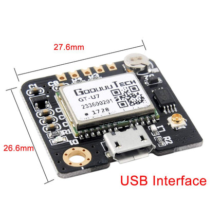 Geekstory GT-U7 GPS Module GPS Receiver Navigation Satellite with EEPROM Compatible with 6M 51 Microcontroller STM32 UO R3+ IPEX Active GPS Antenna for Arduino Drone Raspberry Pi Flight