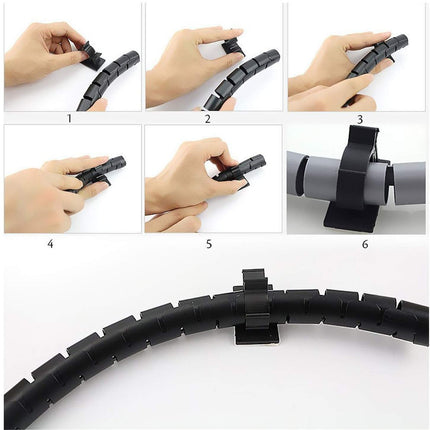 Pack of 50 cable clips, cable holders with adhesive, self-adhesive cable clamps for desk power cables, USB charging cables, chargers and audio cables, cable management