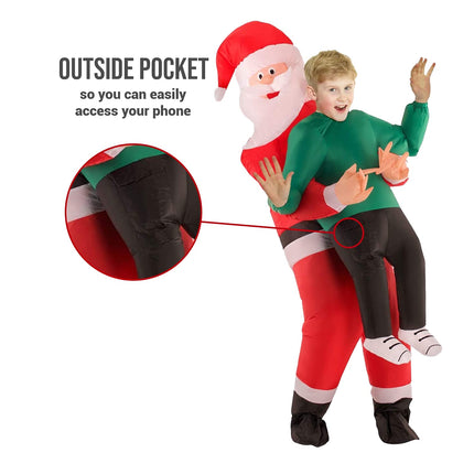 Morph inflatable Santa Claus costume for children, children's Santa Claus costume, inflatable Santa Claus costume, Santa Claus inflatable costume, Santa Claus costume inflatable