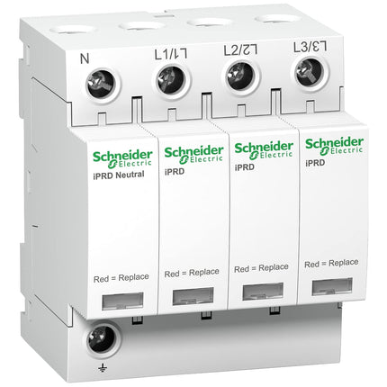 Schneider Electric A9L40600 liigpingepiirik iPRD40, tüüp 2, pistikühendusega kaitsemoodulid, 3P+N, Imax 40kA