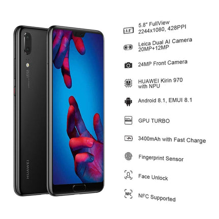 HUAWEI P20 128GB/4GB Single SIM Smartphone - Black (United Kingdom Version)