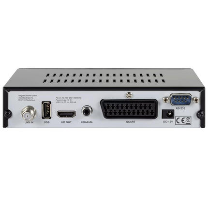 Megasat HD 390 HD SAT Receiver (HDTV, DVB-S2, HDMI, 1080p, SCART, USB Media Player, Full HD, Astra pre-installed) incl. netshop 25 HDMI cables