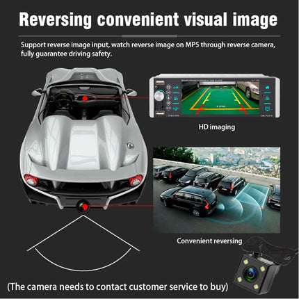 5.1 inch Single Din Car Radio with IPS Touch Screen, Support Bluetooth, FM Mirror Link, Support Smart Voice/4USB/RDS/Remote Control