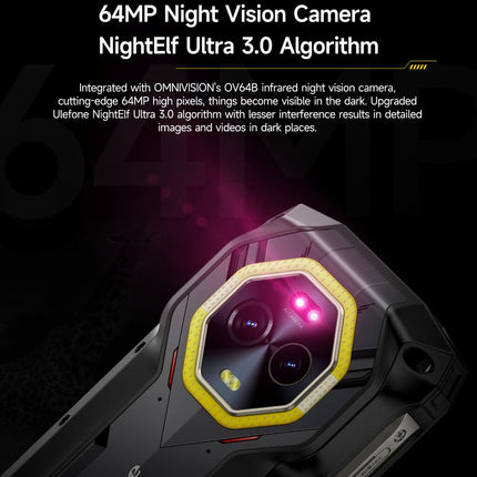 Ulefone Armor Mini 20 4G õues kasutatav nutitelefon, peopesasuurune, Helio G99 16GB+256GB, 6200mAh aku, juhtmevaba laadimine, 64MP+50MP öönägemiskaamera, 4.7" HD+90Hz, IP68 veekindel, Android 14, NFC