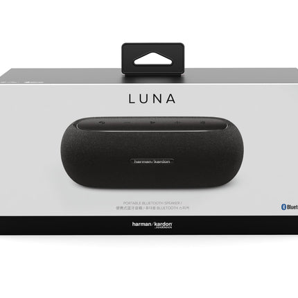 Harman Kardon Luna Bluetooth Speaker in Black – Portable, waterproof Bluetooth speaker – Up to 12 hours of battery life