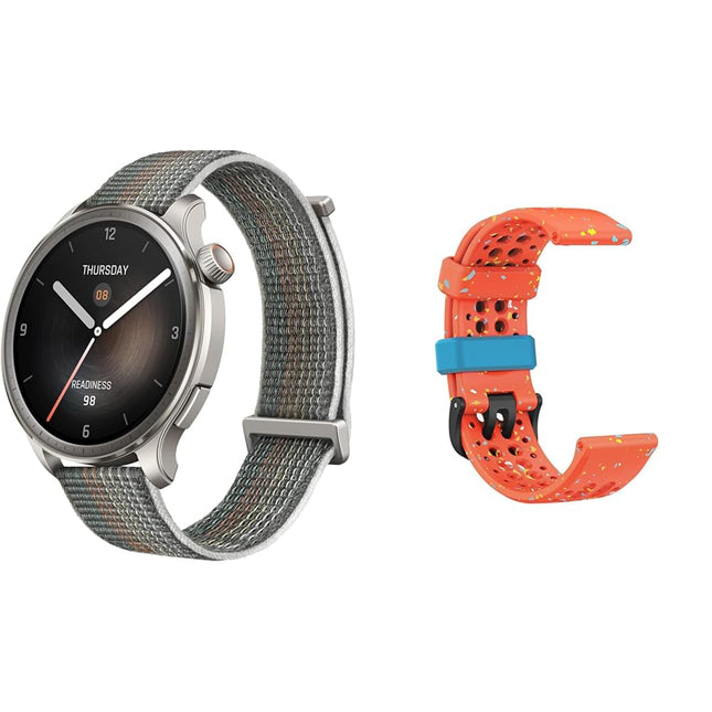 Amazfit Balance 46 mm nutikell hall + ametlik nutikella asendusrihm oranž
