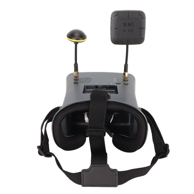 FPV prillid, videoprillid, 5.8G RC õhusõiduk, FPV kvadrokopteri drooni prillid, DVR, 4.3-tolline ekraan, 800 X 480 ekraan, 16:9 ekraan, FPV videoprillid 3.7V-ga, 2000