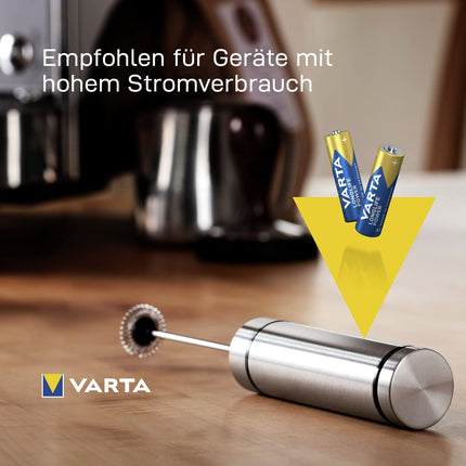 VARTA AA batteries, 40 pieces, Longlife Power, alkaline, 1.5V, for toys, wireless mice, flashlights, Made in Germany