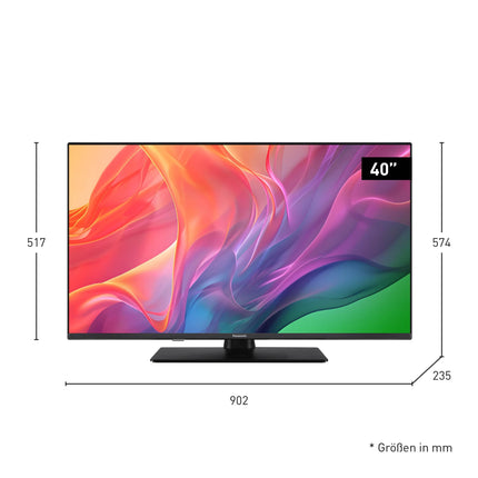 Panasonic TV-40S55AEZ, S55A seeria 40-tolline Full HD LED-nutiteler, 2024, Fire TV, HD värvimootor, HDR, Alexa hääljuhtimine, mängurežiim, meediapleier erakordse visuaalse kogemuse saamiseks.