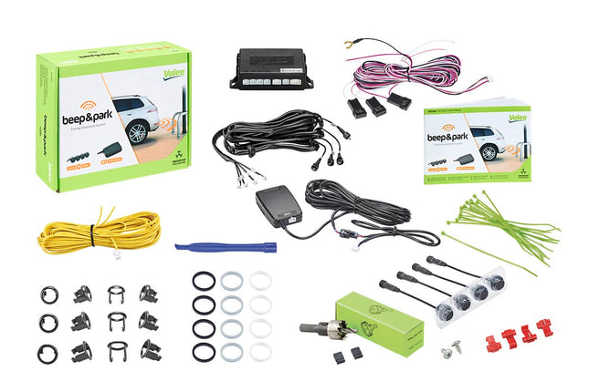 VALEO 632200 Parking aid Beep&amp;Park Kit: 4x sensors + 1 speaker front or rear installation