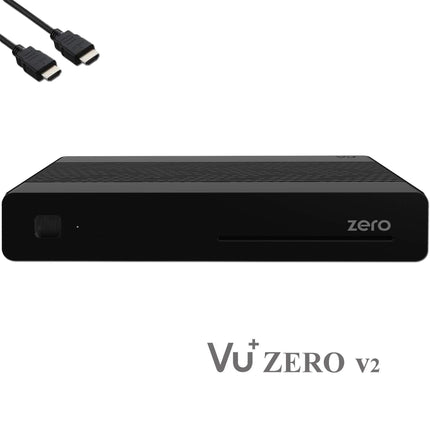 VU+ Zero HW Version 2-1x DVB-S2 Full-HD Sat Tuner E2 Linux Receiver, YouTube, Satellite Receiver with Recording Function, Card Reader, Media Player, EasyMouse HDMI Cable &amp; 150 Mbits WiFi Stick, Black
