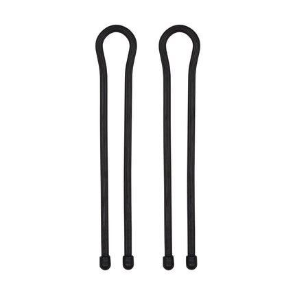 Gear Tie® korduvkasutatav kummist keerdkinnitusega lips™ 18 tolli – 2 tk pakis – must