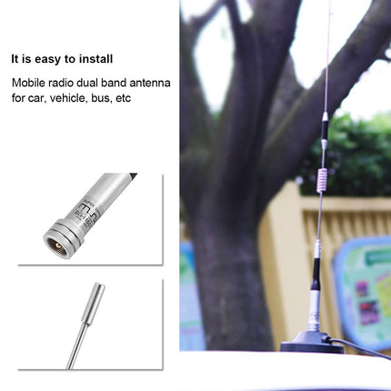Bewinneri mobiilraadio antenn kahe sagedusribaga UHF/VHF antenn 144/430MHz 100W raadioantennid sõidukitele, audio/video lisatarvikutele