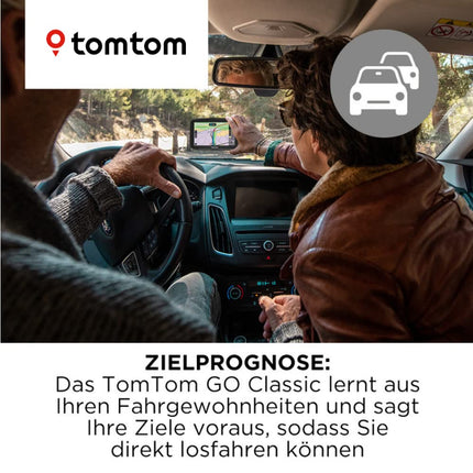 Tomtom GO Classic navigatsiooniseade (6 tolli, liiklusummikute vältimine tänu Tomtom Trafficule, Euroopa uuendused, uuendused WiFi kaudu)