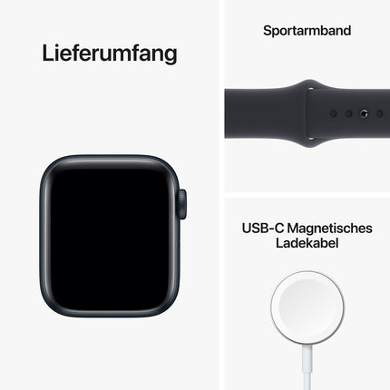 Apple Watch SE (2. põlvkond) (GPS, 40mm) – öösinine alumiiniumkorpus ja öösinine spordirihm – tavaline (taastatud)
