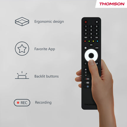 Thomson 43-tolline (109 cm) LED Full HD Easy TV – nutifunktsioon puudub – hotellirežiim, USB, HDMI, kolmekordne tuuner (kaabel/satelliit/antenn), AV-sisend, CI+, A+ paneel – 43FD2S13