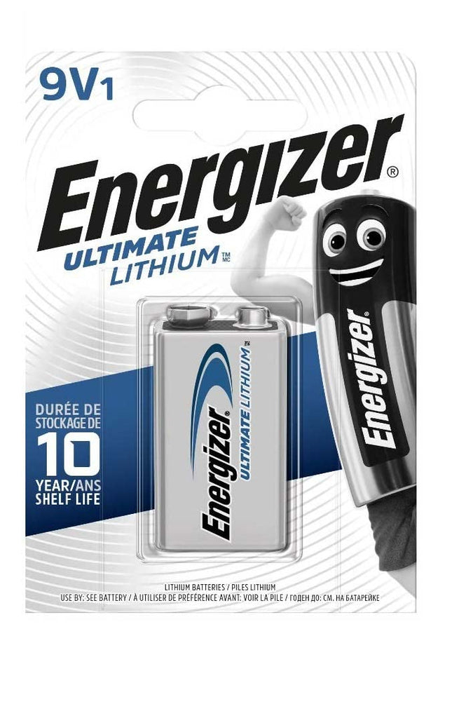 Energizer 4 9V liitiumakut liitium 9V plokk L522-9V-FR22-E-plokk (4 tk komplekt)
