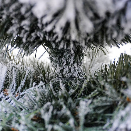 Christmas tree narrow, snow-covered pine, 180 cm, superfult, realistic, opening umbrella, 66 cm diameter (snow-covered)