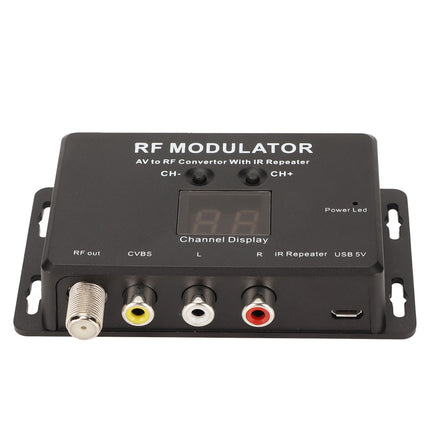 RF-modulaator, professionaalne PAL NTSC AV-RF-modulaatori muundur IR-kordajaga digiboksi, DVR-i ja DVD-mängija jaoks