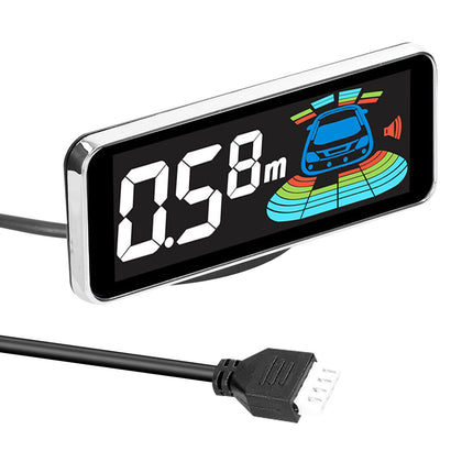 Goolsky Parking Sensor Parking Aid, Reversing Radar System with 4/8 Front Rear Parking Sensors, LCD Distance Display, Sound Warning Buzzer